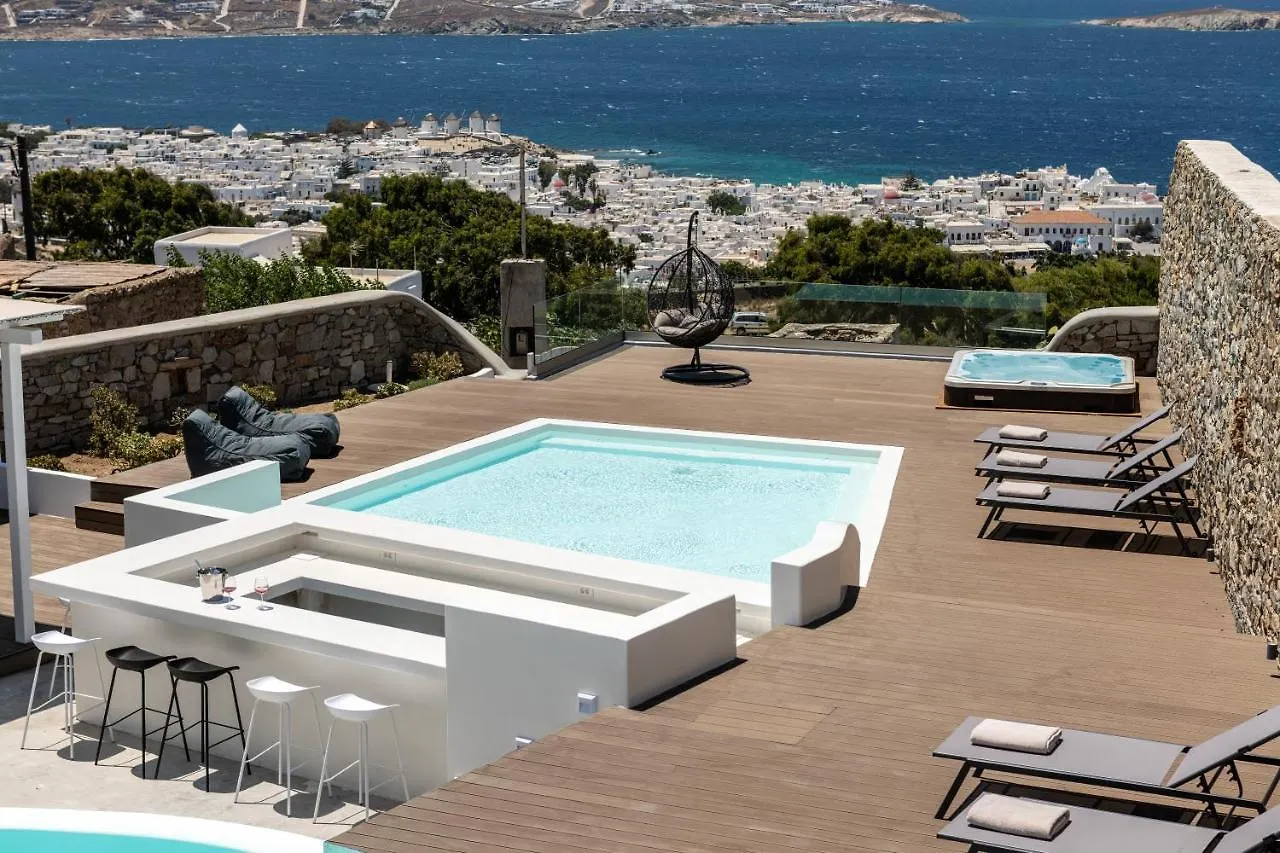Villa In Mykonos - 6 Bedroom - 1Km From Mykonos Town - Infinity Pool - Sunset View